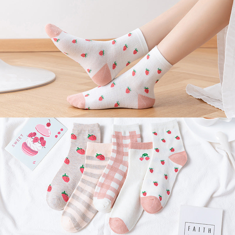 Polyester Cotton Versatile Men's And Women's Socks